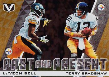 2017 Panini Vertex - Past and Present #PP-20 Le'Veon Bell / Terry Bradshaw Front