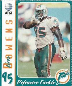 1996 AT&T Miami Dolphins #NNO Tim Bowens Front