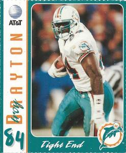 1996 AT&T Miami Dolphins #NNO Troy Drayton Front