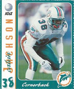 1996 AT&T Miami Dolphins #NNO Calvin Jackson Front