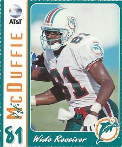 1996 AT&T Miami Dolphins #NNO O.J. McDuffie Front