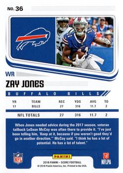 2018 Score #36 Zay Jones Back