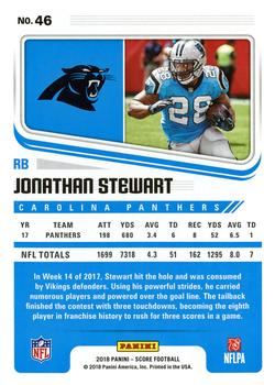 2018 Score #46 Jonathan Stewart Back