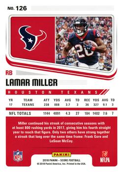 2018 Score #126 Lamar Miller Back
