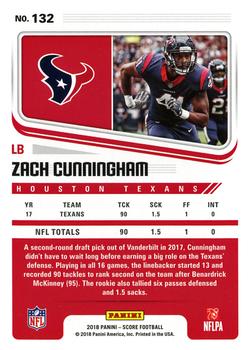 2018 Score #132 Zach Cunningham Back
