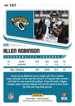 2018 Score #147 Allen Robinson Back