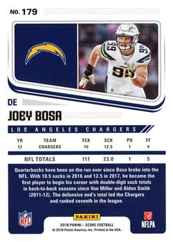 2018 Score #179 Joey Bosa Back