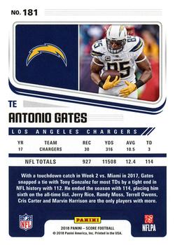 2018 Score #181 Antonio Gates Back
