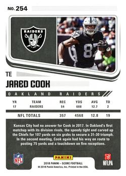 2018 Score #254 Jared Cook Back