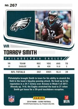 2018 Score #267 Torrey Smith Back