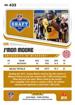 2018 Score #433 J'Mon Moore Back