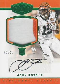 2017 Panini Plates & Patches - Green #206 John Ross III Front