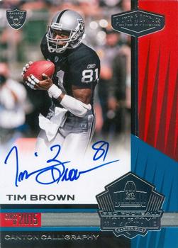 2017 Panini Plates & Patches - Canton Calligraphy #CC-TB Tim Brown Front