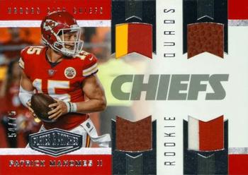 2017 Panini Plates & Patches - Rookie Quad Materials #RQM-35 Patrick Mahomes II Front