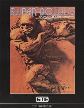 1991 GTE Super Bowl Theme Art #5 Super Bowl V Front