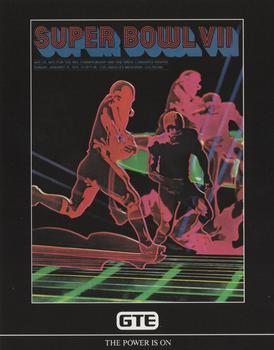 1991 GTE Super Bowl Theme Art #7 Super Bowl VII Front