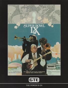 1991 GTE Super Bowl Theme Art #9 Super Bowl IX Front