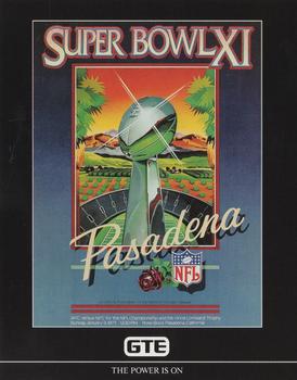 1991 GTE Super Bowl Theme Art #11 Super Bowl XI Front