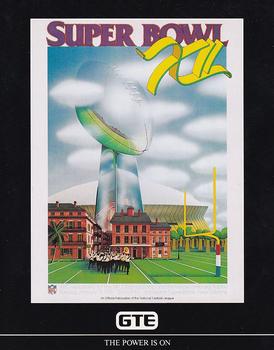 1991 GTE Super Bowl Theme Art #12 Super Bowl XII Front