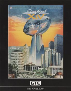 1991 GTE Super Bowl Theme Art #14 Super Bowl XIV Front