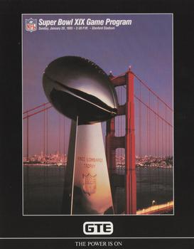 1991 GTE Super Bowl Theme Art #19 Super Bowl XIX Front