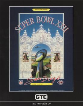 1991 GTE Super Bowl Theme Art #22 Super Bowl XXII Front