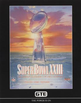 1991 GTE Super Bowl Theme Art #23 Super Bowl XXIII Front