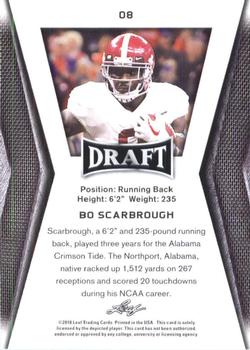 2018 Leaf Draft #08 Bo Scarbrough Back
