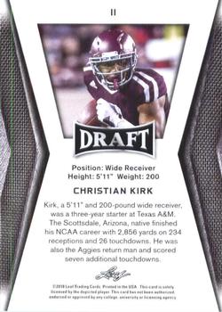 2018 Leaf Draft #11 Christian Kirk Back