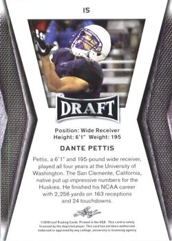 2018 Leaf Draft #15 Dante Pettis Back