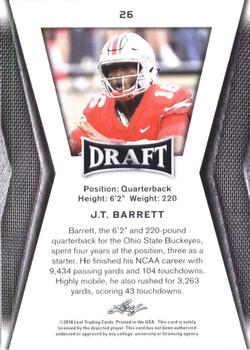 2018 Leaf Draft #26 J.T. Barrett Back