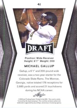 2018 Leaf Draft #41 Michael Gallup Back