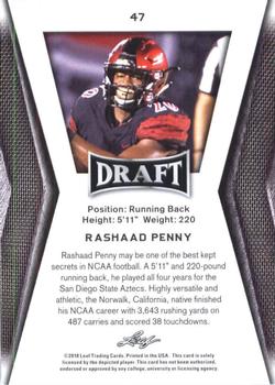 2018 Leaf Draft #47 Rashaad Penny Back