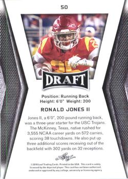 2018 Leaf Draft #50 Ronald Jones II Back