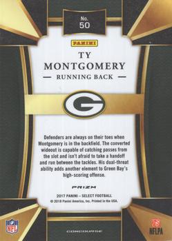 2017 Panini Select - Silver #50 Ty Montgomery Back
