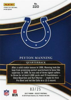 2017 Panini Select - Tie-Dye #220 Peyton Manning Back