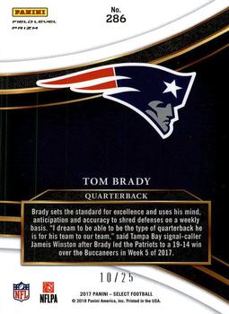 2017 Panini Select - Tie-Dye #286 Tom Brady Back