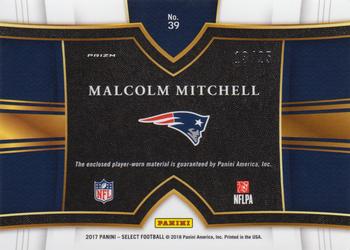 2017 Panini Select - Select Swatches Tie-Dye Prizm #39 Malcolm Mitchell Back
