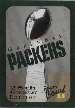 1991 Champion Cards Green Bay Packers Super Bowl II 25th Anniversary #1 Header Card Front