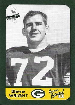 1991 Champion Cards Green Bay Packers Super Bowl II 25th Anniversary #2 Steve Wright Front
