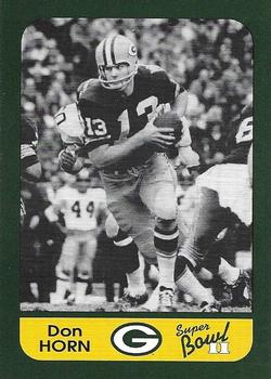 1991 Champion Cards Green Bay Packers Super Bowl II 25th Anniversary #12 Don Horn Front