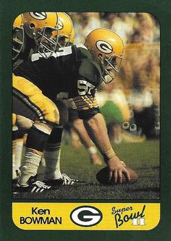 1991 Champion Cards Green Bay Packers Super Bowl II 25th Anniversary #19 Ken Bowman Front