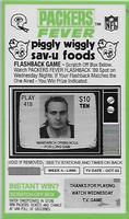 1990 Green Bay Packers Schultz Piggly Wiggly #48 Tony Mandarich Front