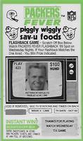 1990 Green Bay Packers Schultz Piggly Wiggly #49 Shawn Patterson Front