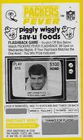 1990 Green Bay Packers Schultz Piggly Wiggly #92 Billy Ard Front