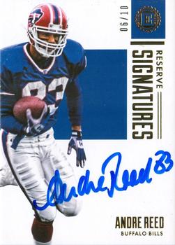 2017 Panini Encased - Reserve Signatures Gold #RS-ARD Andre Reed Front