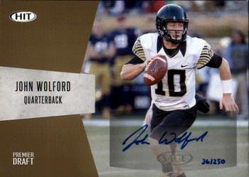 2018 SAGE HIT - Autographs Gold #A-19 John Wolford Front