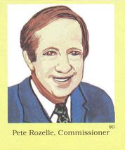 1990 Little Simon Hall of Fame Sticker Set #80 Pete Rozelle Front