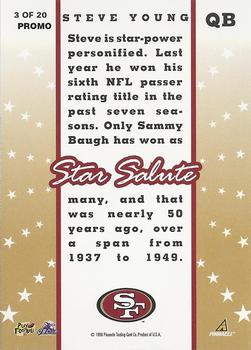 1998 Score - Star Salute Promos #3 Steve Young Back