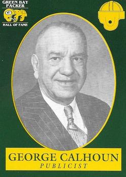 1992 Green Bay Packer Hall of Fame #13 George Calhoun Front